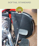 Softail Standard OEM bar with black engine guard chaps