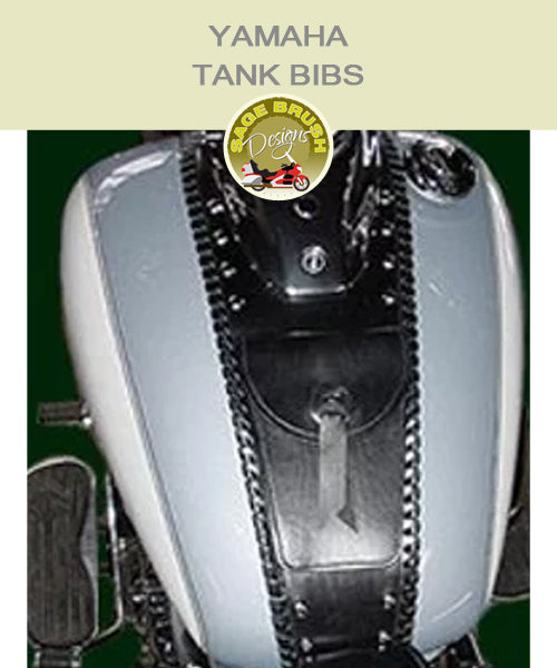Yamaha VSTAR 650 Tank Bib with pocket, concho, studs, and side lacing