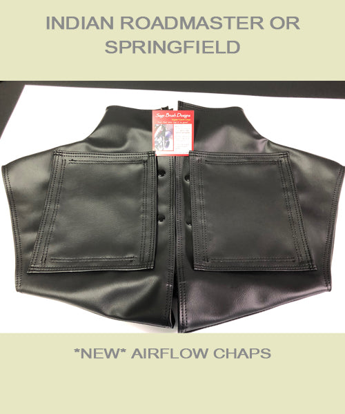 Indian Roadmaster or Springfield with new Airflow soft lowers shown with velcro covers