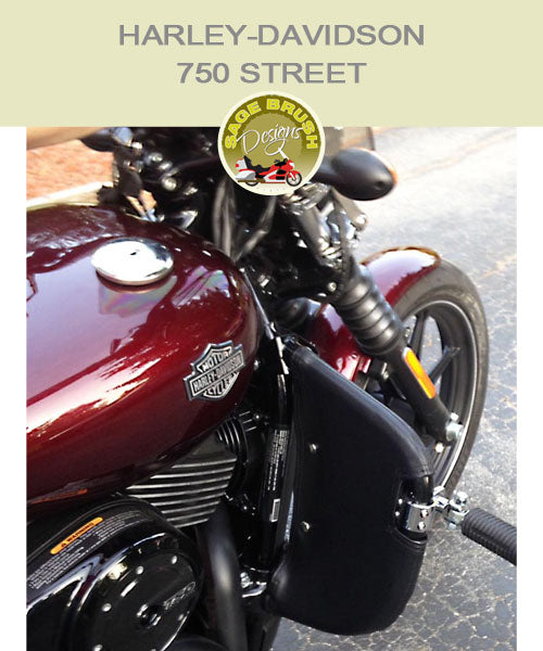 Harley-Davidson 750 Street Engine Guard Chaps in black vinyl