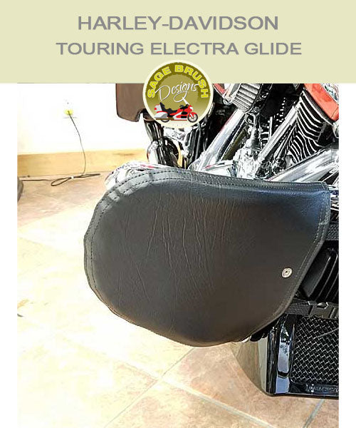 Harley-Davidson Touring Electra Glide with black engine guard chap