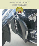 Honda VT1300CT Interstate OEM bar with black engine guard chaps