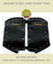 Indian Chief and Chieftain black soft lowers with Indian logo embroidery and studs