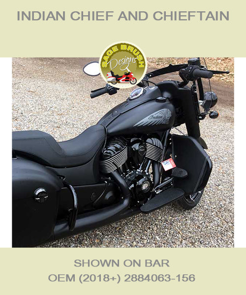 Indian Chief 2018 bike shown with black soft lowers