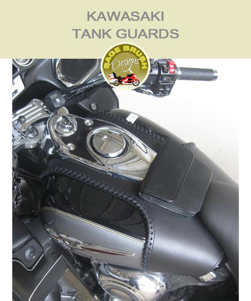 Kawasaki Tank Guards with side lacing and console pocket