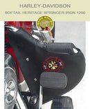 Softail Heritage Springer Iron 1200 black engine guard chap with firefighter logo