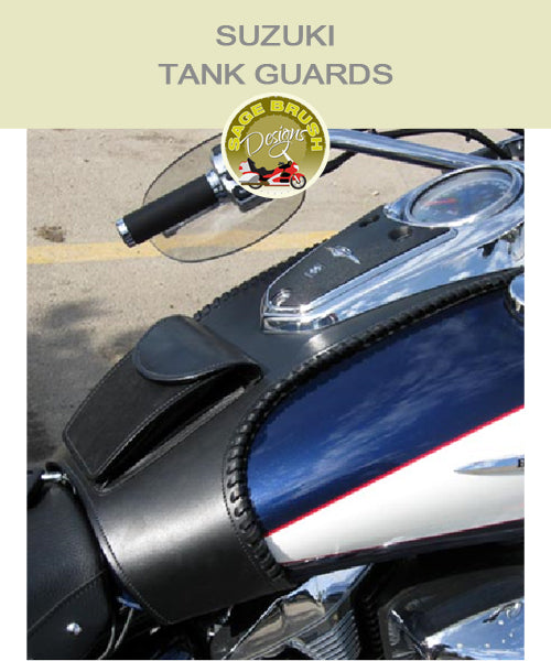 Suzuki Tank Guard with side lacing and pocket