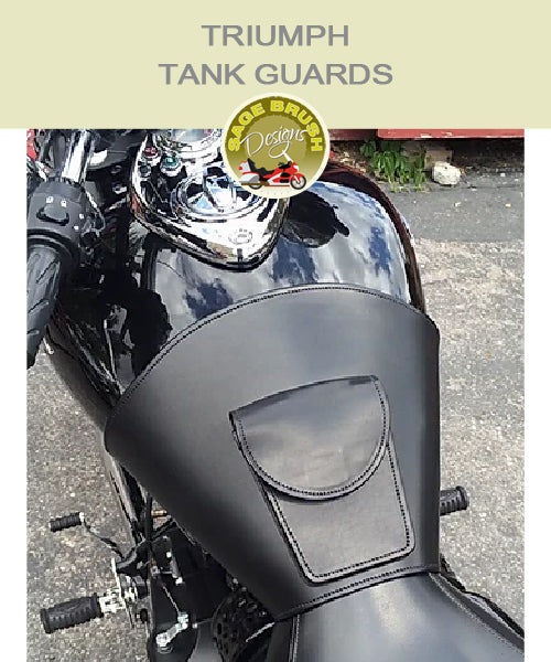 Triumph Rocket III black tank guard