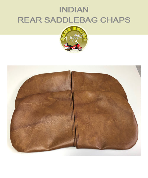 Indian Motorcycle Saddlebag Chaps in tan